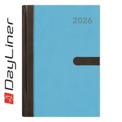 Határidőnapló Winner A5 heti, fehér lapokkal kék Dayliner 2026. Író- irodaszer, papíráru Dayliner