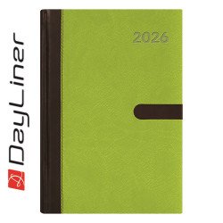 Határidőnapló Winner A5 heti, fehér lapokkal zöld Dayliner 2026. Író- irodaszer, papíráru Dayliner