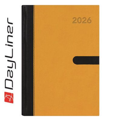 Határidőnapló Winner A5 napi, fehér lapokkal sárga Dayliner 2027.