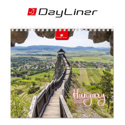 Képes asztali naptár 150 x 130 mm, fehér lapokkal Hungary álló mini Dayliner 2026. Író- irodaszer, papíráru Dayliner