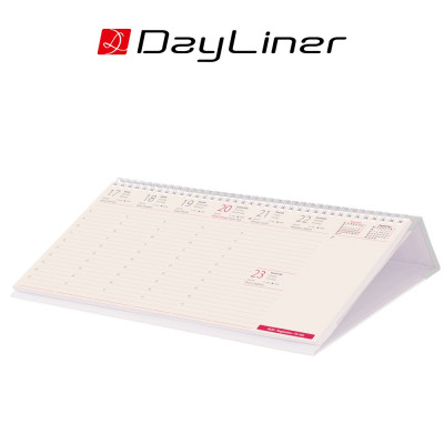 Asztali naptár Kódex 320 x 150 mm, fekvő fehér karton tartó Dayliner 2026.