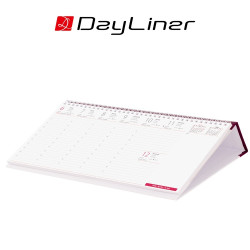 Asztali naptár Oktáv 320 x 150 mm, fehér lapokkal Oktáv fekvő bordó műbörrel borított tartóval Dayliner 2026. Író- irodaszer, papíráru Dayliner
