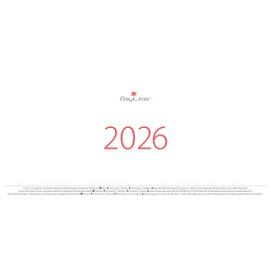 Asztali naptár Oktáv 320 x 150 mm, fehér lapokkal Oktáv fekvő fehér karton tartó Dayliner 2026. Író- irodaszer, papíráru Dayliner