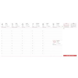 Asztali naptár Oktáv 320 x 150 mm, fehér lapokkal Oktáv fekvő fehér karton tartó Dayliner 2026. Író- irodaszer, papíráru Dayliner