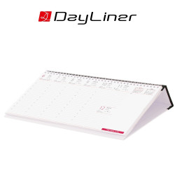Asztali naptár Oktáv 320 x 150 mm, fehér lapokkal Oktáv fekvő fekete műbörrel borított tartóval Dayliner 2026. Író- irodaszer, papíráru Dayliner
