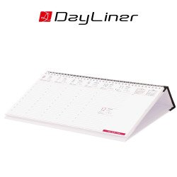 Asztali naptár Oktáv 320 x 150 mm, fehér lapokkal Oktáv fekvő fekete műbörrel borított tartóval Dayliner 2026. Író- irodaszer, papíráru Dayliner