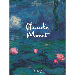 Falinaptár képes 330 × 600 mm, fehér lapokkal Claude Monet Dayliner 2027.