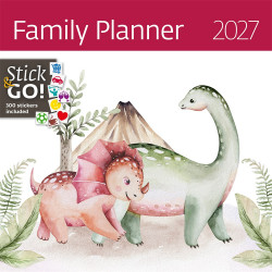 Falinaptár képes 300 x 300 mm, fehér lapokkal Family Planner Dayliner 2027. Író- irodaszer, papíráru Dayliner