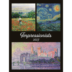 Falinaptár képes 420 × 560 mm, fehér lapokkal Impressionists Dayliner 2027.