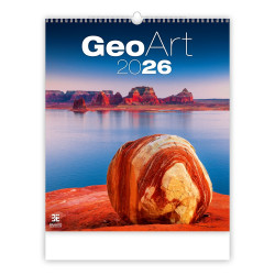 Falinaptár képes 450 × 520 mm, fehér lapokkal Geo Art Dayliner 2026. Író- irodaszer, papíráru Dayliner