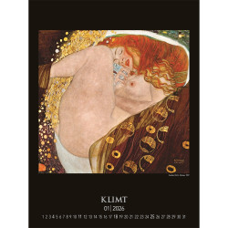Falinaptár képes 420 × 560 mm, fehér lapokkal Gustav Klimt Dayliner 2026.