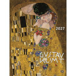 Falinaptár képes 420 × 560 mm, fehér lapokkal Gustav Klimt Dayliner 2027.