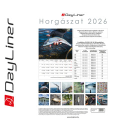 Falinaptár képes 230 x 330 mm, fehér lapokkal Horgászat Dayliner 2026.