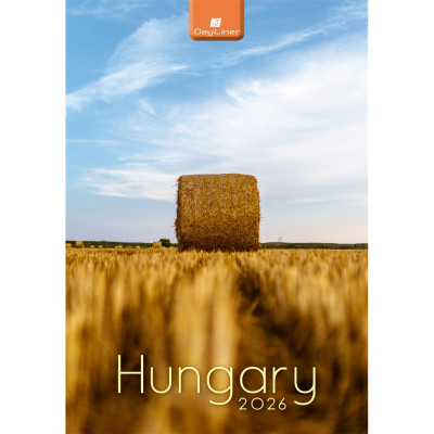 Falinaptár képes 230 x 330 mm, fehér lapokkal Hungary Dayliner 2026.