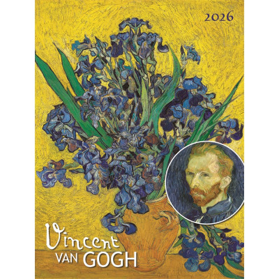 Falinaptár képes 420 × 560 mm, fehér lapokkal Vincent van Gogh Dayliner 2026.