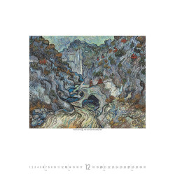 Falinaptár képes 420 × 560 mm, fehér lapokkal Vincent van Gogh Dayliner 2026.