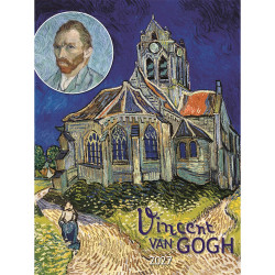 Falinaptár képes 420 × 560 mm, fehér lapokkal Vincent van Gogh Dayliner 2027.