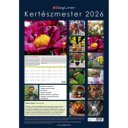 Falinaptár képes 340 × 485 mm, fehér lapokkal Kertészmester Dayliner 2027.