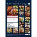 Falinaptár képes 340 × 485 mm, fehér lapokkal KonyhaShow Dayliner 2026.