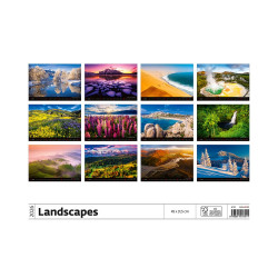 Falinaptár képes 450 × 315 mm, fehér lapokkal Landscapes Dayliner 2026.