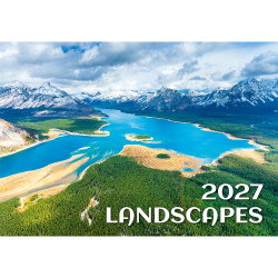 Falinaptár képes 450 × 315 mm, fehér lapokkal Landscapes Dayliner 2027.