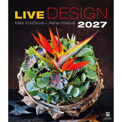 Falinaptár képes 450 × 520 mm, fehér lapokkal Live Design Dayliner 2027.
