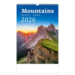 Falinaptár képes 315 x 450 mm, fehér lapokkal Mountains Dayliner 2026. Író- irodaszer, papíráru Dayliner