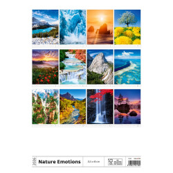 Falinaptár képes 315 x 450 mm, fehér lapokkal Nature Emotions Dayliner 2026.