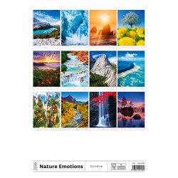 Falinaptár képes 315 x 450 mm, fehér lapokkal Nature Emotions Dayliner 2026. Író- irodaszer, papíráru Dayliner