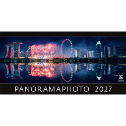 Falinaptár képes 315 × 630 mm, fehér lapokkal Panoramaphoto Dayliner 2027.
