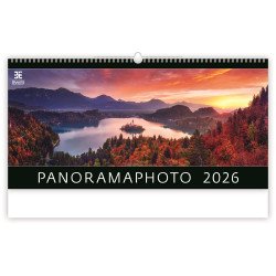 Falinaptár képes 315 × 630 mm, fehér lapokkal Panoramaphoto Dayliner 2026. Író- irodaszer, papíráru Dayliner