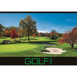 Falinaptár képes 334 × 485 mm, fehér lapokkal Golf Dayliner 2026. Író- irodaszer, papíráru Dayliner