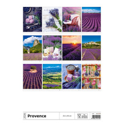 Falinaptár képes 315 x 450 mm, fehér lapokkal Provence Dayliner 2026.