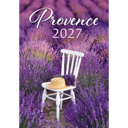 Falinaptár képes 315 x 450 mm, fehér lapokkal Provence Dayliner 2027.
