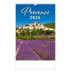 Falinaptár képes 315 x 450 mm, fehér lapokkal Provence Dayliner 2026. Író- irodaszer, papíráru Dayliner