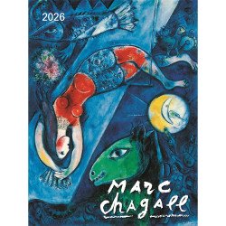 Falinaptár képes 420 × 560 mm, fehér lapokkal Marc Chagall Dayliner 2026. Író- irodaszer, papíráru Dayliner