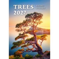 Falinaptár képes 315 x 450 mm, fehér lapokkal Trees Dayliner 2027.