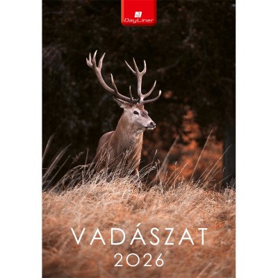 Falinaptár képes 230 x 330 mm, fehér lapokkal Vadászat Dayliner 2027.