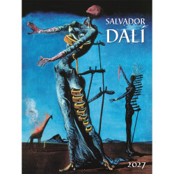 Falinaptár képes 420 × 560 mm, fehér lapokkal Salvador Dalí  Dayliner 2027.