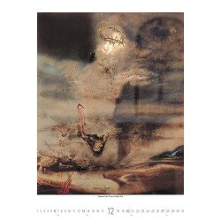 Falinaptár képes 420 × 560 mm, fehér lapokkal Salvador Dalí  Dayliner 2026. Író- irodaszer, papíráru Dayliner