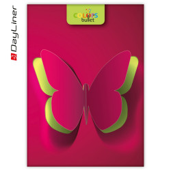 Keménytáblás notesz pontozott vonalozással Colors A5 Bullet, fehér lapokkal Butterfly Dayliner 2026. Író- irodaszer, papíráru Dayliner