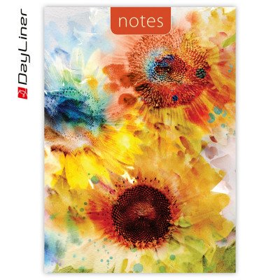 Határidőnapló és jegyzet Colors A5 vonalas, fehér lapokkal Sunflower Dayliner 2027.