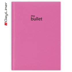 Keménytáblás notesz pontozott vonalozással Pannon A5 Bullet, fehér lapokkal fuchsia Dayliner 2026. Író- irodaszer, papíráru Dayliner