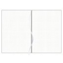 Keménytáblás notesz pontozott vonalozással Pannon A5 Bullet, fehér lapokkal piros Dayliner 2026.