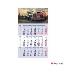 Speditőr naptár 1 tömb, 3 hónap Primus Club 300 × 480 mm, fehér lapokkal Logisztika Dayliner 2027. Író- irodaszer, papíráru Dayliner