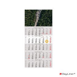 Speditőr naptár 1 tömb, 5 hónap SP-15 330 × 670 mm, fehér lapokkal Erdő Dayliner 2027. Író- irodaszer, papíráru Dayliner