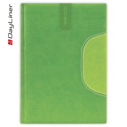 Tárgyalási napló Memphis B5 napló, fehér lapokkal zöld-zöld Dayliner 2026. Író- irodaszer, papíráru Dayliner