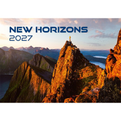 Falinaptár képes 450 × 315 mm, fehér lapokkal New Horizons Dayliner 2027.