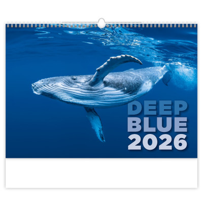 Falinaptár képes 315 × 450 mm Deep Blue Dayliner 2026.