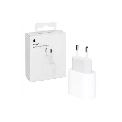 Töltő hálózati APPLE Type-C aljzat (20W, PD gyorstöltő, MU7V2ZM/A utód) fehér